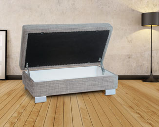 Hockerbeschlag Lusch | Hockerbeschlag - mit Leichtigkeit an den Stauraum - Funktionsbeschläge für Polstermöbel