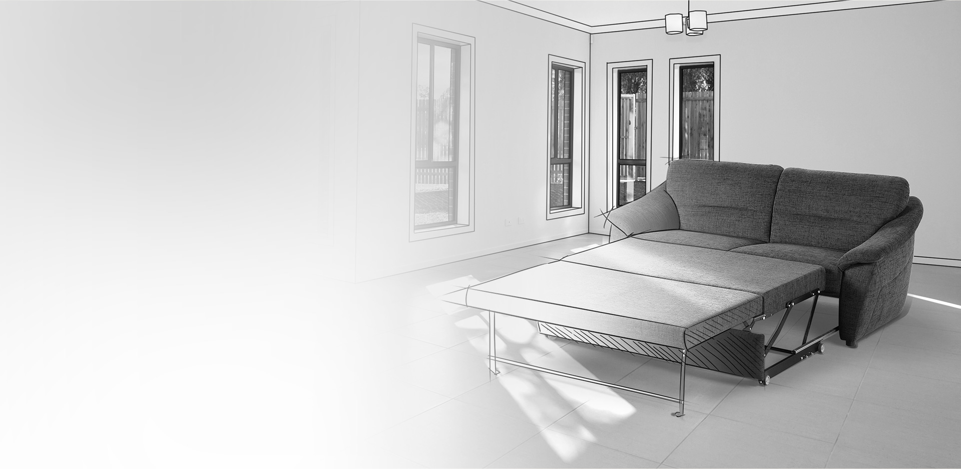 Lusch Funktionsbeschläge für Sofabetten und Polstergruppen BC14 Lusch Funktionsbeschläge für Sofabetten und Polstergruppen BC14