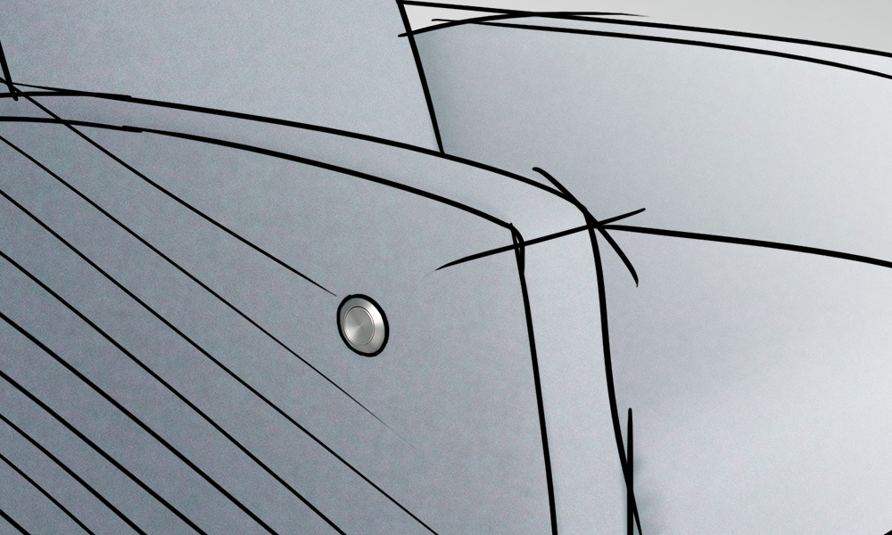 LUSCH filigrano Armlehne mit Knopf LUSCH Funktionsbeschläge für Drehsessel - filigrano Armlehne