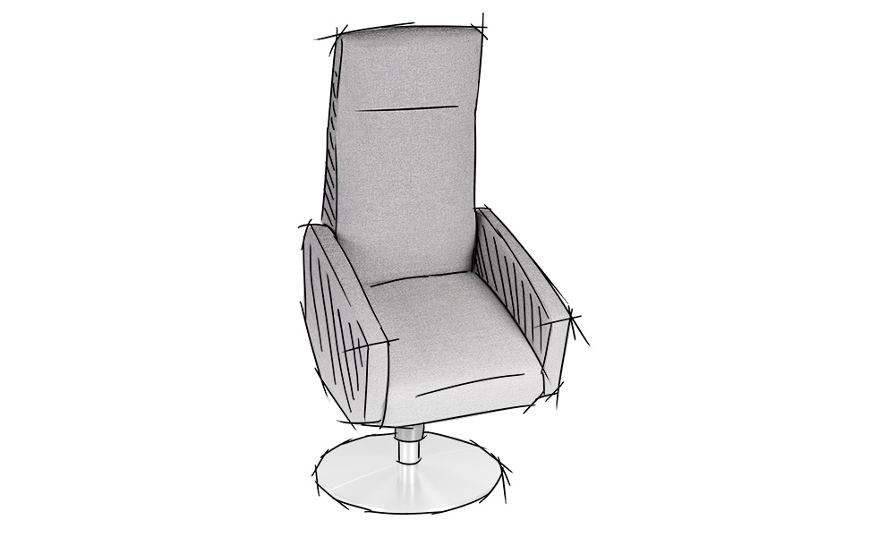 LUSCH filigrano Aufstehhilfe LUSCH Funktionsbeschläge für Drehsessel - filigrano Aufstehhilfe