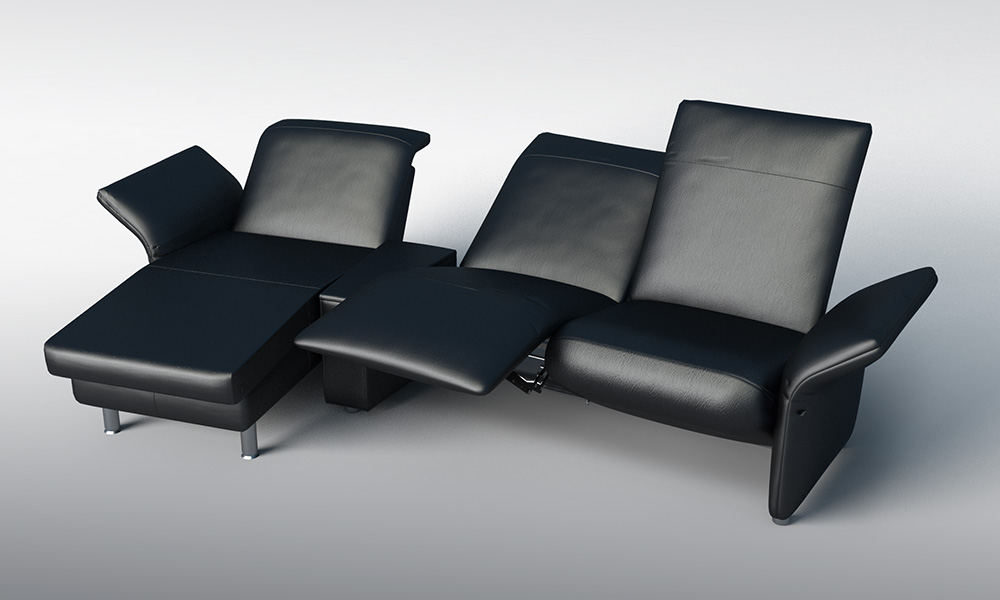 LUSCH freeline longchair LUSCH freeline longchair - Funktionsbeschläge für Longchairs, bodenfrei