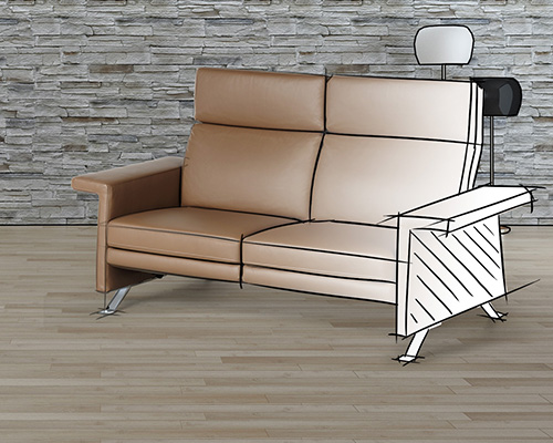 trendline 140 - Funktionsbeschläge für Sessel, Drehsessel und Mehrsitzer - LUSCH